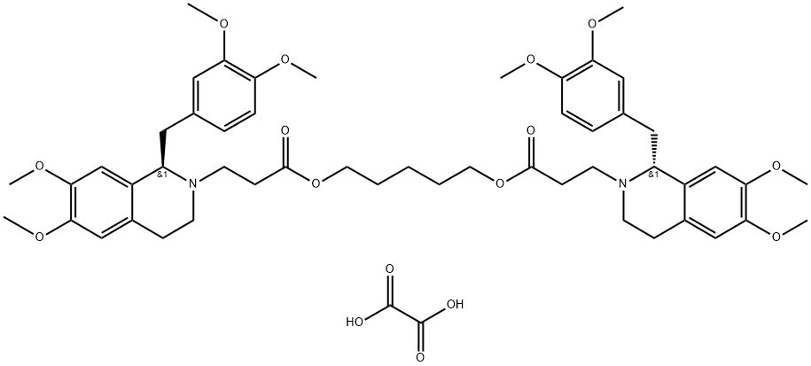 (1R,1'R)-2,2'-(3,11-Dioxo-4,10-dioxatridekametylen)-bis-(1,2,3,4-tetrahydro-6,7-dimetoxi-1-veratrylisoquindlin) -dioxalat