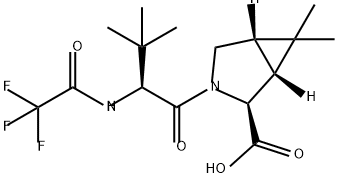 (lR,2S,5S)-3-((S)-3,3-dimetyl-2-(2,2,2-trifluoracetamido)butanoyl)-6,6-dimetyl-3-azabicyklo[3.1.0]hexan -2-karboxylsyra