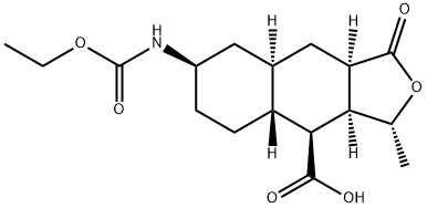 (1R,3aR,4aR,8aR,9S,9aR)-1-metyl-3-oxodekahydro-3H-spiro[nafto[2,3-c]furan-6,2'-[1,3]dioxolan]-9 -karboxylsyra