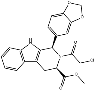 (1R,3R)-METYL-1,2,3,4-TETRAHYDRO-2-KLORACETYL-1-(3,4-METYLENDIOXYFENYL)-9H-PYRIDO[3,4-B]INDOL-3-KARBOXYLAT