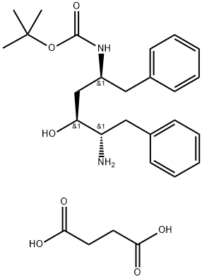 (2S,3S,5S)-5-tert-butyloxikarbonylamino-2-amino-3-hydroxi-1,6-difenylhexansuccinat
