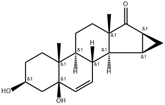 (3b,5b,15a,16a)-15,16-dihydro-3,5-dihydroxi-3'H-cykloprop[15,16]androsta-6,15-dien-17-on