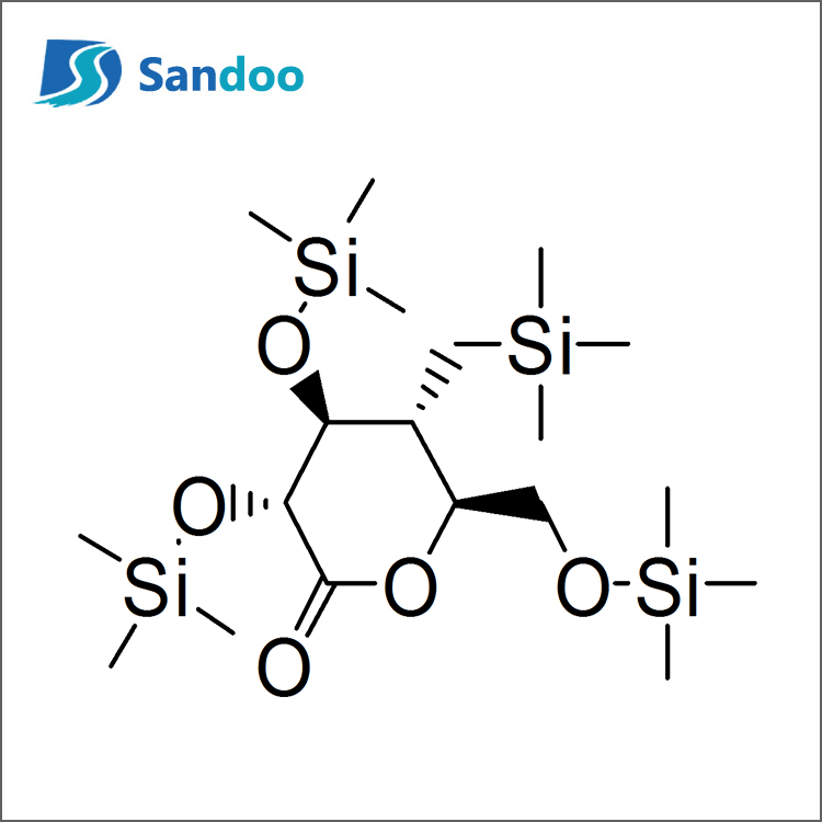 (3R,4S,5R,6R)-3,4,5-Tris(trimetylsilyloxi)-6-(trimetylsilyloxi)metyl)tetrahydro-2H-pyran-2-on