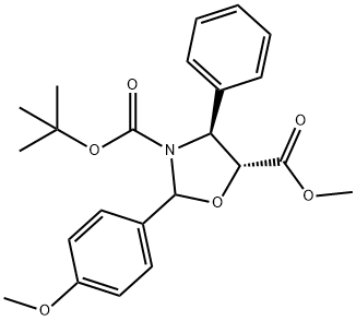 (4S,5R)-3-tert-butoxikarbony-2-(4-anisy)-4-fenyl-5-oxazolidinkarboxylat