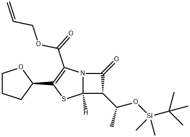 (5R,6S)-6-[(lR)-1-[[(1,1-dimetyletyl)dimetylsilyl]oxi]etyl]-7-oxo-3-[(2R)-tetrahydro-2-furanyl]-4 -tia-1-azabicyklo[3.2.0]hept-2-en-2-karboxylsyra-2-propenylester