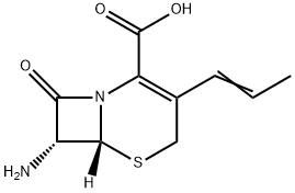 (6R,7R)-7-amino-8-oxo-3-(1-propenyl)-5-tia-1-azabicyklo[4.2.0]okt-2-en-2-karboxylsyra