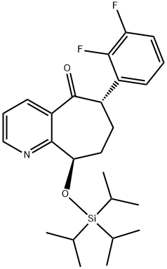 (6S,9R)-6-(2,3-difluorfenyl)-6,7,8,9-tetrahydro-9-[[tris(1-metyletyl)silyl]oxi]-5H-cyklohepta[b]pyridin-5 -en