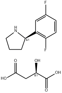 (R)-2-(2,5-difluorfenyl)pyrrolidin (R)-2-hydroxisuccinat