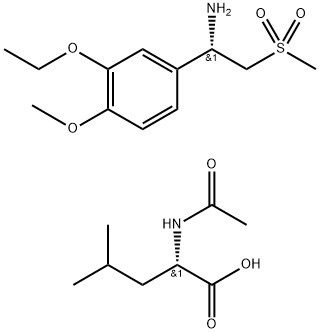 (S)-1-(3-etoxi-4-metoxifenyl)-2-(metylsulfonyl)etylaMin-N-acetyl-L-leucinsalt