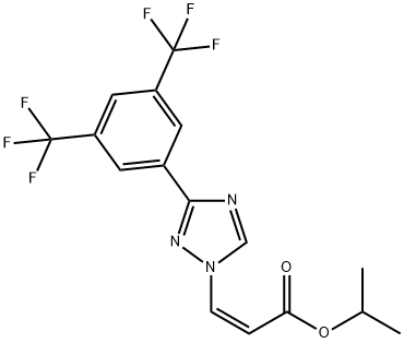 (Z)-isopropyl-3-(3-(3,5-bis(trifluormetyl)fenyl)-lH-1,2,4-triazol-1-yl)akrylat