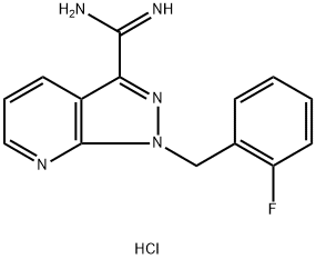 1-(2-fluor-bensyl)-lh-pyrazolo[3,4-b]pyridin-3-karboxamidinhydroklorid
