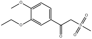 1-(3-etoxi-4-metoxifenyl)-2-(metylsulfonyl)etanon