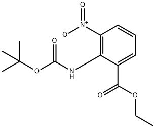 2-[1,1-dimetyletyletoxikarbonyl]amino-3-nitrobensoesyraetylester