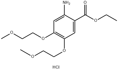 2-amino-4,5-bis(2-metoxietoxi)bensoesyraetylesterhydroklorid