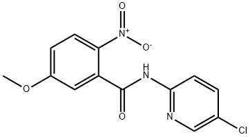2-nitro-N-(5-klor-pyridin-2-yl)-5-metoxi-bensamid