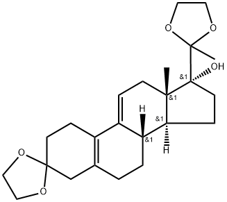 3,20-bis(etylendioxi)-19-norpregna-5(10)9(11)dien-17-ol