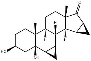 3b,5-dihydroxi-6b,7b:15b,16b-dimetylen-5b-androstan-17-on