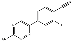 4-(3-AMINO-1,2,4-TRIAZIN-6-YL)-2-FLUORBENSONITRIL