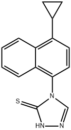 4-(4-cyklopropylnaftalen-1-yl)-lH-1,2,4-triazol-5(4H)-tion