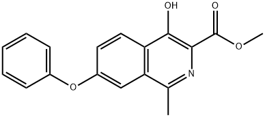4-hydroxi-1-metyl-7-fenoxi-3-isokinolinkarboxylsyrametylester