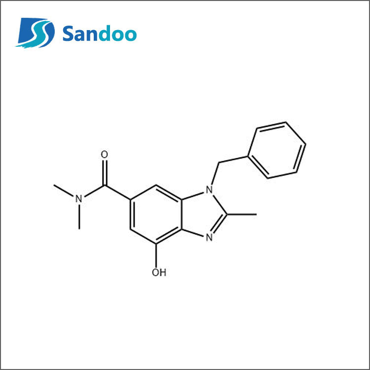 4-hydroxi-N,N,2-trimetyl-1-(fenylmetyl)-1H-bensimidazol-6-karboxamid
