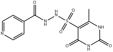 4-Pyridinkarboxylsyra, 2-[(1,2,3,4-tetrahydro-6-metyl-2,4-dioxo-5-pyrimidinyl)sulfonyl]hydrazid