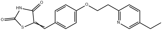 5-{4-[2-(5-etyl-2-pyridinyl)etoxyl]bensylden}-2,4-tiazolidindion