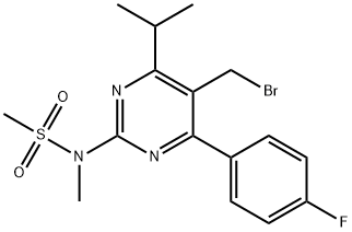 5-(brommetyl)-4-(4-fluorfenyl)-6-isopropyl-2-[metyl(metylsulfonyl)amino]pyrimidin