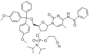 5'-O-(4,4'-DIMETOXYTRITYL)-5-METYL-N4-BENZOYL-2'-DEOXYCYTIDIN-3'-(2-CYANOETYL-N,N-DIISOPROPYL)FOSFORAMIDIT
