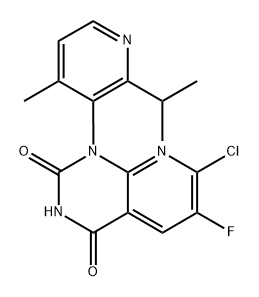 7-klor-6-fluor-(1 M)-1-[4-metyl-2-(propan-2-yl)pyridin-3-yl]pyrido[2,3-d]pyrimidin-2,4(lH, 3H)-dion