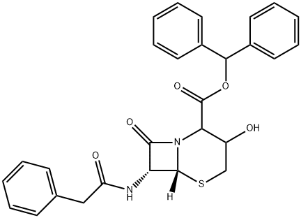 benshydryl(6R,7R)-3-hydroxi-8-oxo-7-(2-fenylacetamido)-5-tia-1-azabicyklo[4.2.0]oktan-2-karboxylat