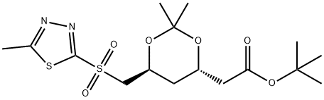 D-erytro-hexonsyra, 2,4,6-trideoxi-3,5-0-(1-metyletyliden)-6-[(5-metyl-1,3,4-tiadiazol-2-yl)sulfonyl]- 1,1-dimetyletylester