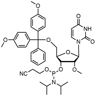 DMT-2'O-metyl-rU-fosforamidit