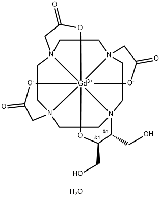 Gadolinium, [10-[2-(hydroxi-kO)-3-hydroxi-1-(hydroximetyl)propyl]-1,4,7,10-tetraazacyklododekan-1, 4,7-triacetat(3-)-kN1,kN4,kN7,kN10,kO1,kO4,kO7]-,monohydrat,[SA-8-1425362'5'-(R*,S*)]- (9CI)