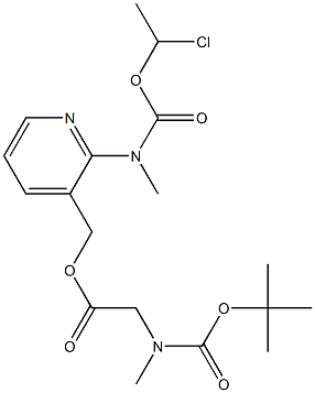 Glycin, N-[(1,1-dimetyletoxi)karbonyl]-N-metyl-, [2-[[(1-kloretoxi)karbonyl]metylamino]-3-pyridinyl]metylester