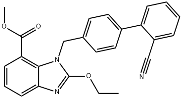 Metyl 1-[(2'-cyanobifenyl-4-yl)metyl]-2-etoxi-lH-bensimidazol-7-karboxylat