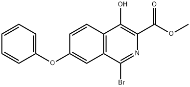 metyl 1-brom-4-hydroxi-7-fenoxiisokinolin-3-karboxylat