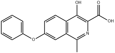 metyl 1-klor-4-hydroxi-7-fenoxiisokinolin-3-karboxylat
