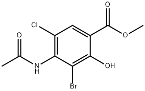 Metyl 4-(acetylaMino)-3-broMo-5-klor-2-hydroxibensoat
