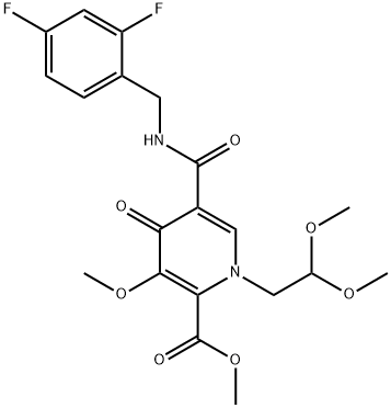 Metyl-5-(2,4-difluorbensylkarbaMoyl)-1-(2,2-dimetoxietyl)-3-metoxi-4-oxo-1,4-dihydropyridin-2-karboxylat