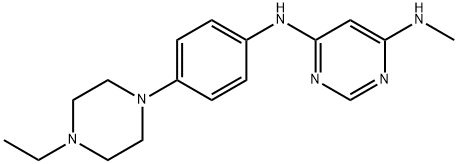 N4-(4-(4-etylpiperazin-1-yl)fenyl)-N6-metylpyrimidin-4,6-diamin