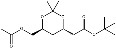 tert-butyl (4R-cis)-6-[(acetyloxi)metyl]-2,2-dimetyl-1,3-dioxan-4-acetat