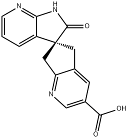 6S)-2'-oxo-1',2',5,7-tetrahydrospiro[cyklopenta[b]pyridin-6,3'-pyrrolo[2,3-b]pyridin]-3-karboxylsyra